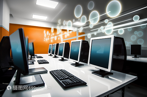 计算机技术开发推动下的现代化宽敞办公室设计